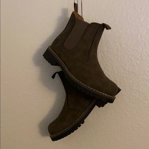 Army Green Ankle Boots